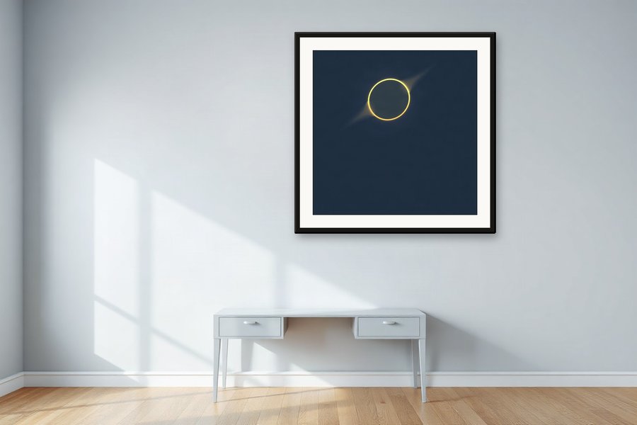 Golden Halo, shown in a room setting