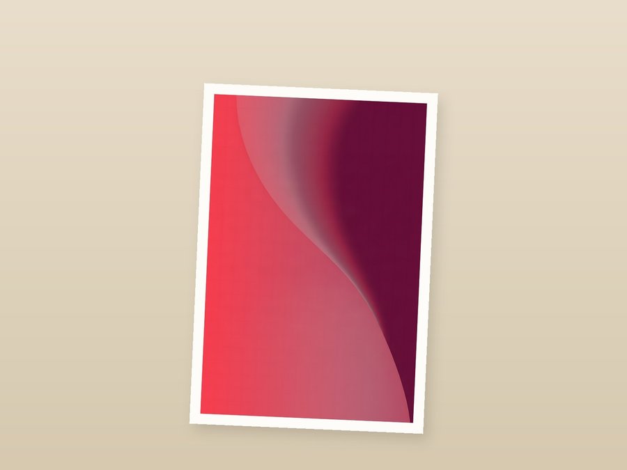 Coral to Plum, shown as a fine-art print