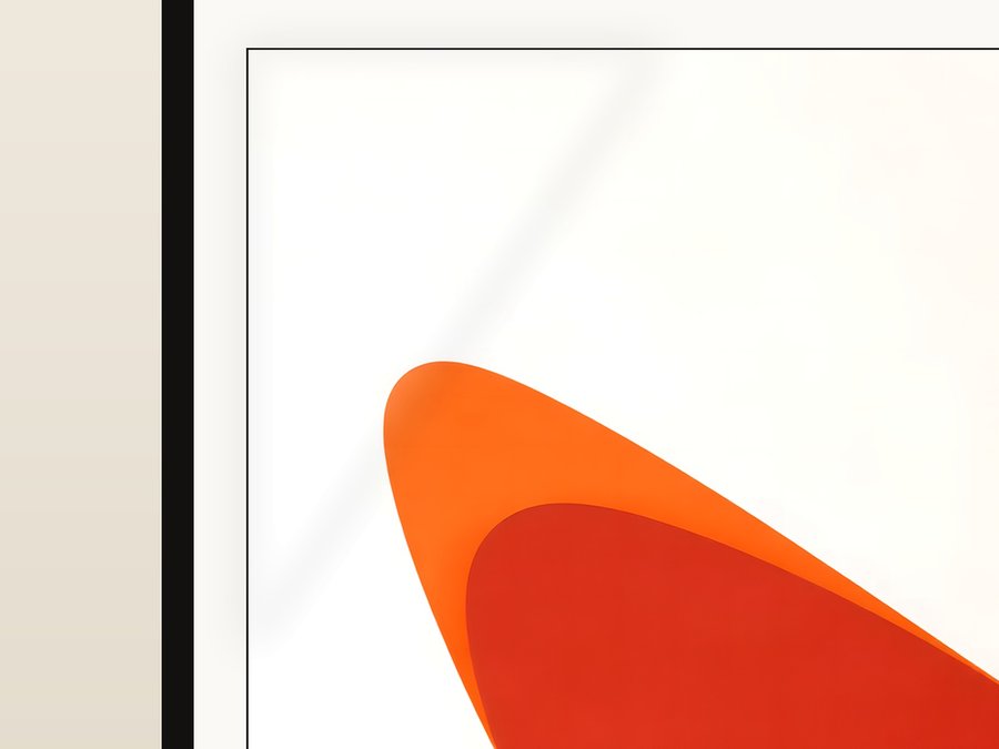 Terracotta Overlap, shown framed