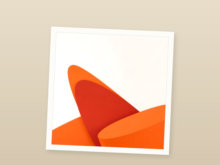 Terracotta Overlap, shown as a fine-art print