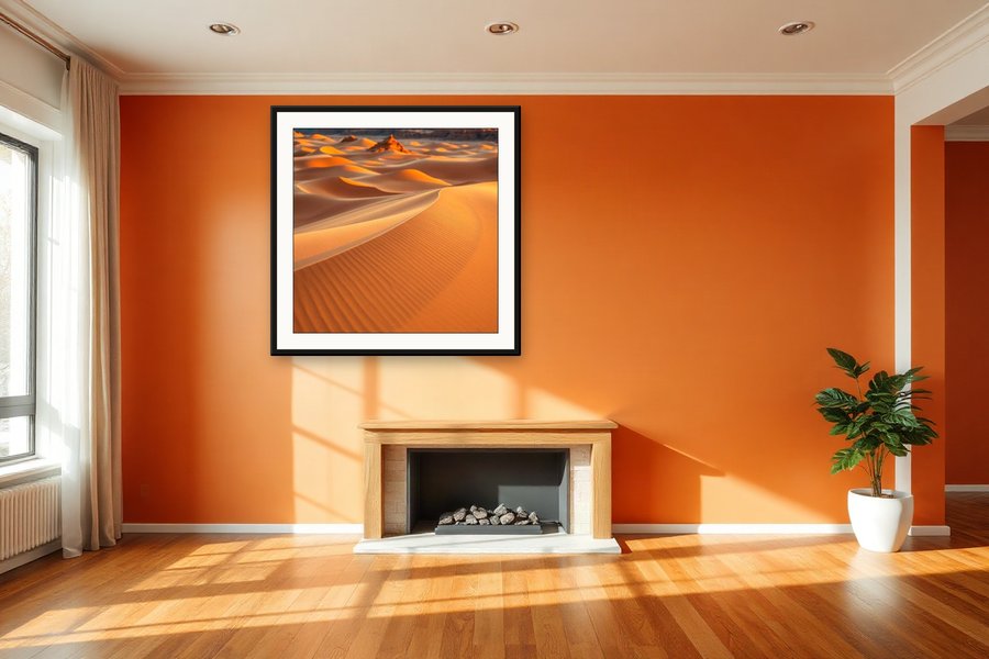 Rippled Sand Texture, shown in a room setting