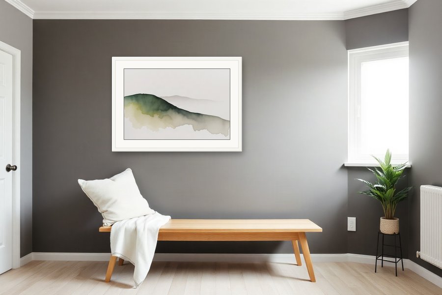 Fell Ridge, Mist, shown in a room setting