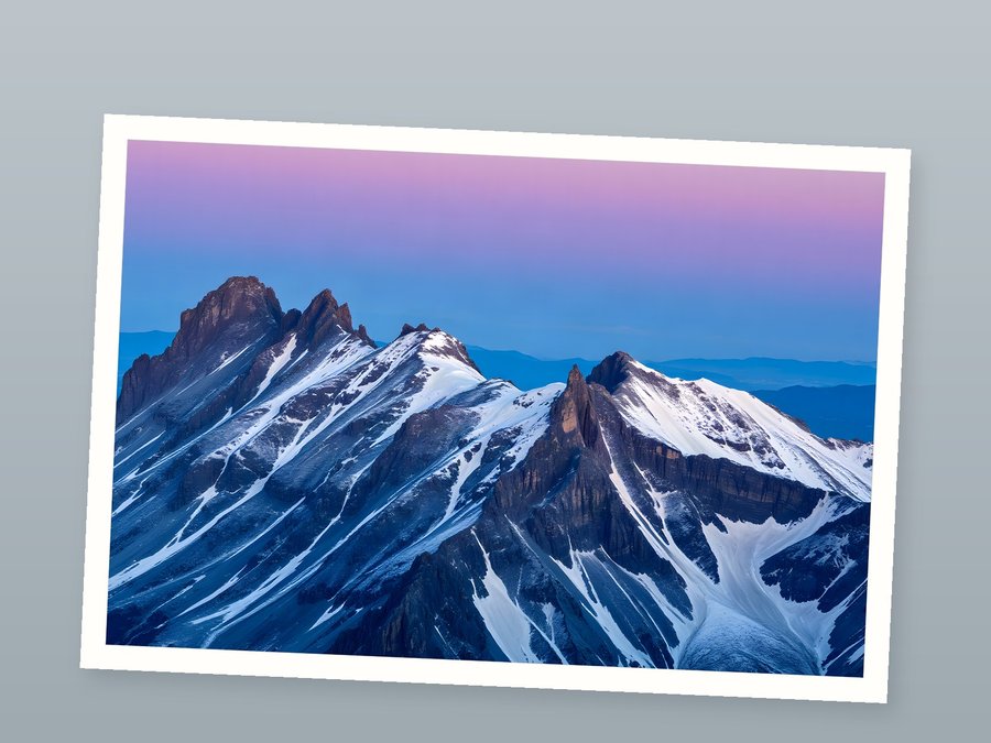 Dawn Ridge, First Light, shown as a fine-art print
