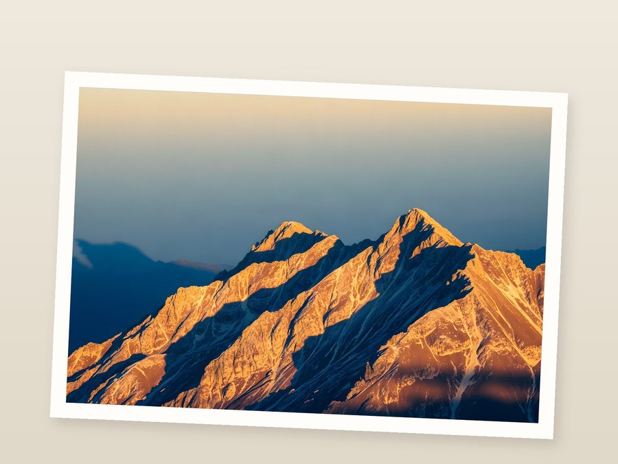 Golden Hour, Full Ridge, shown as a fine-art print