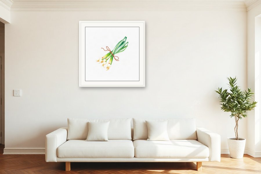 Spring Onion Bunch, shown in a room setting
