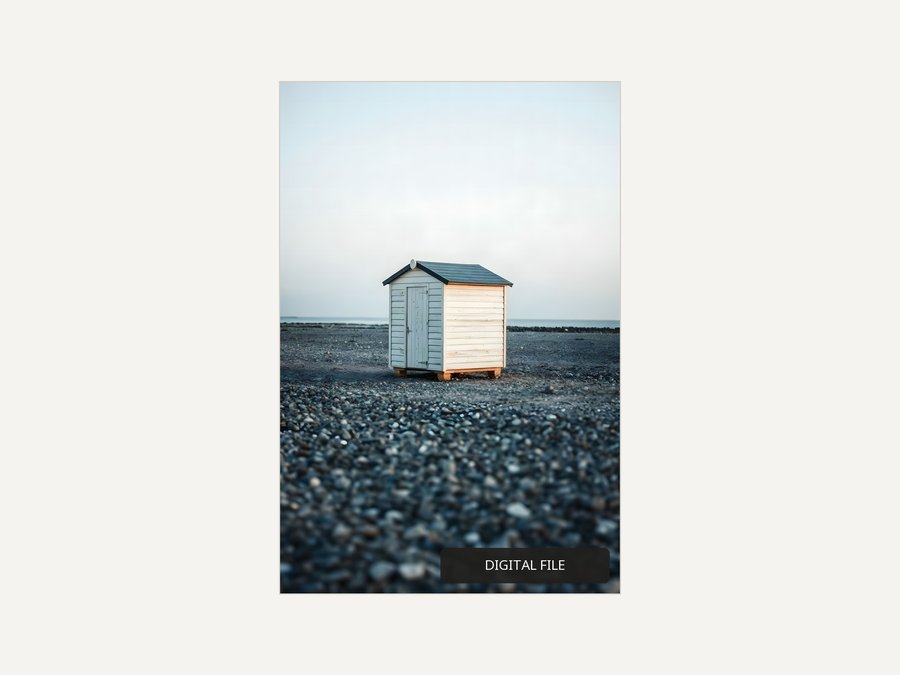 Fishing Hut, Dawn, shown as a digital download