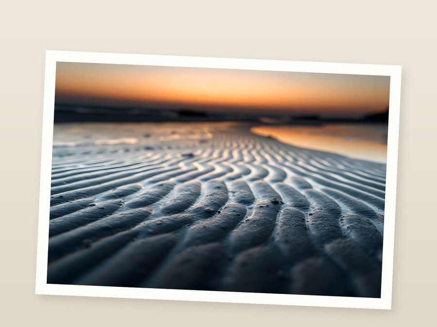 Last Light, Tideline, shown as a fine-art print