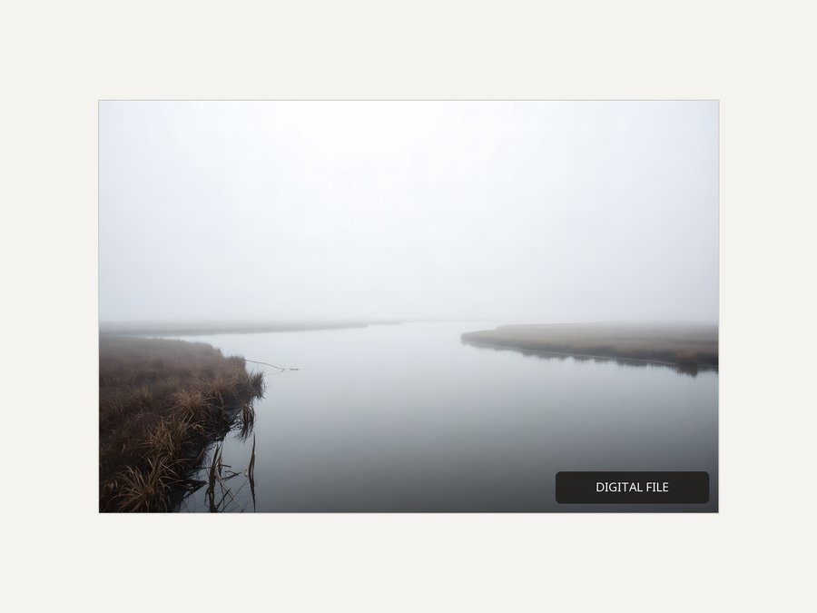 Salt Marsh, Mist, shown as a digital download