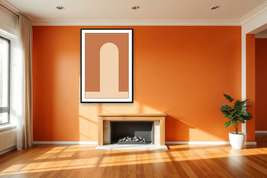 Arch Window Study, shown in a room setting