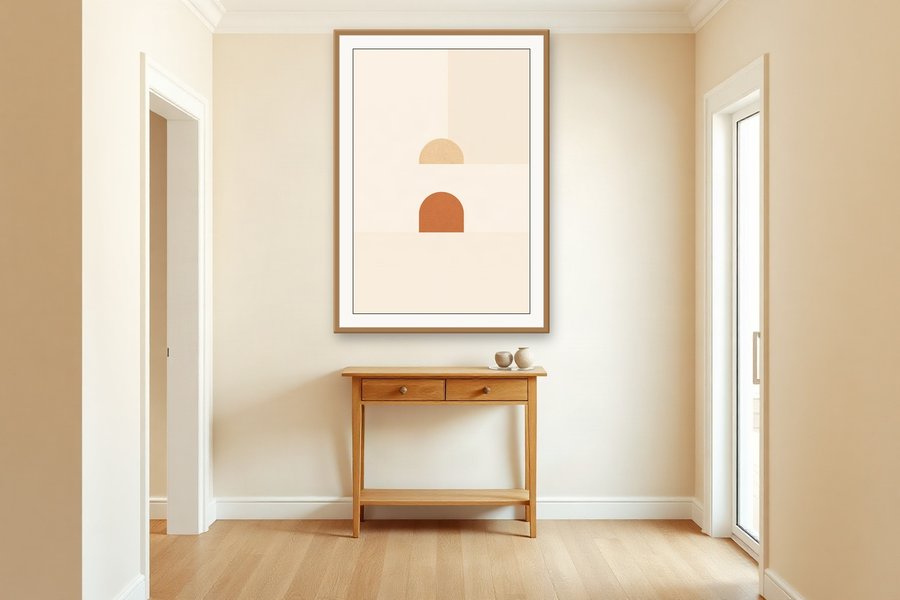 Minimal Arch Pair, shown in a room setting