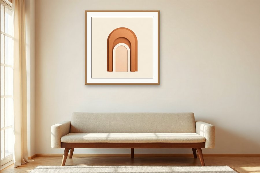 Nested Arches, shown in a room setting