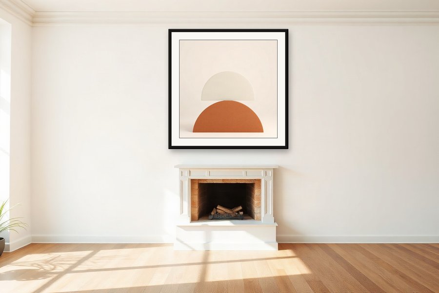 Stacked Arch Blocks, shown in a room setting