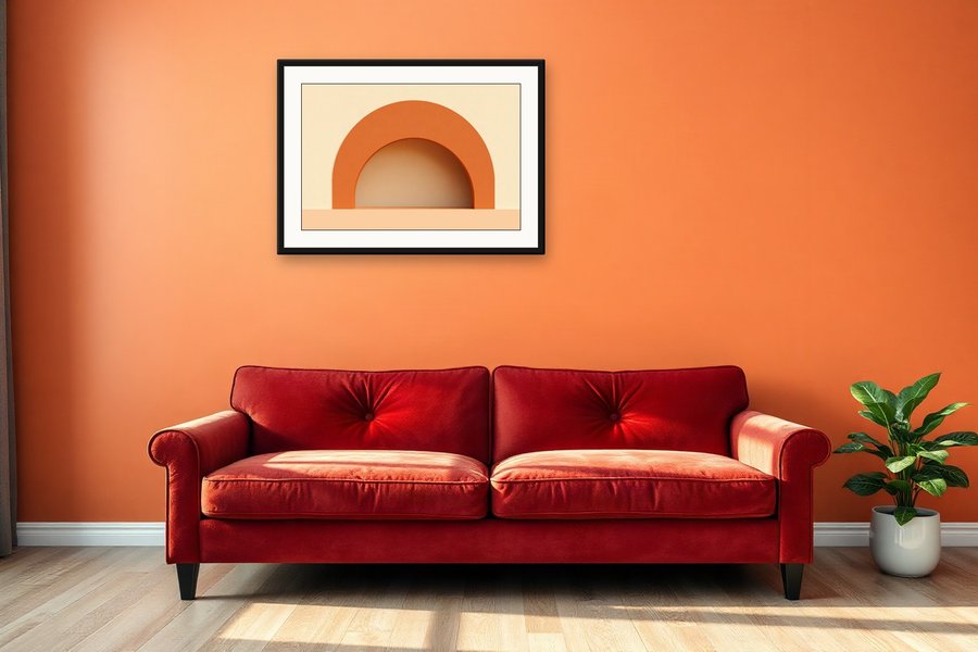 Terracotta Arch Horizon, shown in a room setting