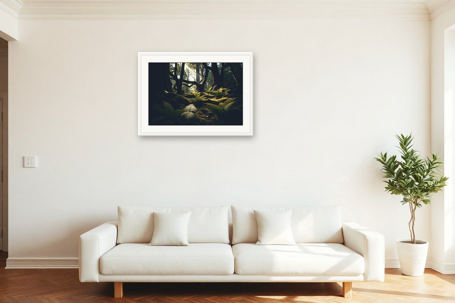 Fern Floor Glow, shown in a room setting