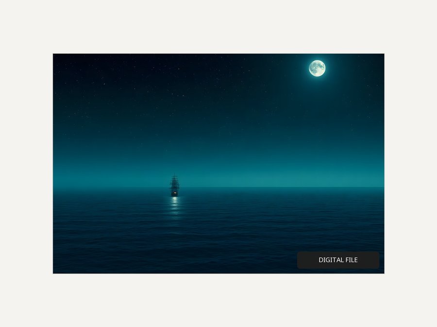 Calm Horizon, Night, shown as a digital download