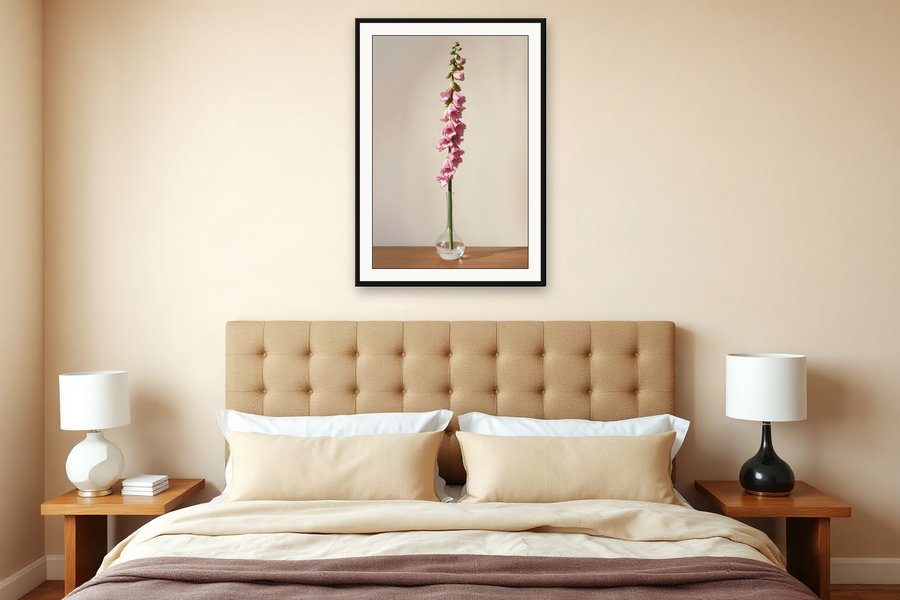 Foxglove, Slender Vase, shown in a room setting