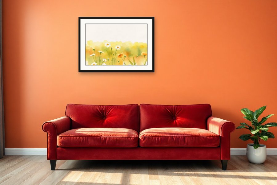 Meadow Horizon, Soft, shown in a room setting